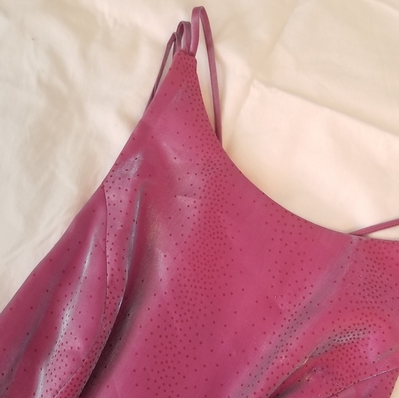 Pink / Lavender Floor Length Formal Prom Dress - Picture 3 of 7